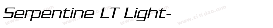 Serpentine LT Light字体转换
